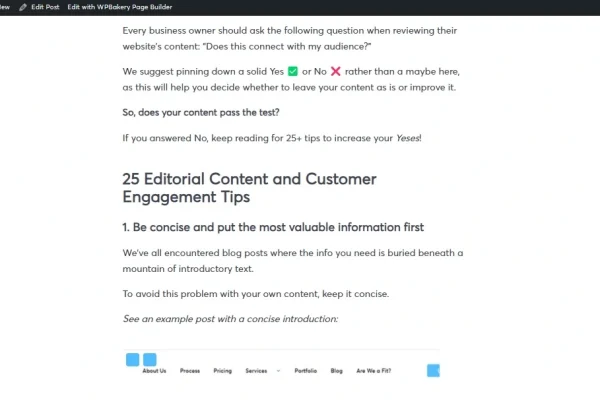 seo content formatting heading
