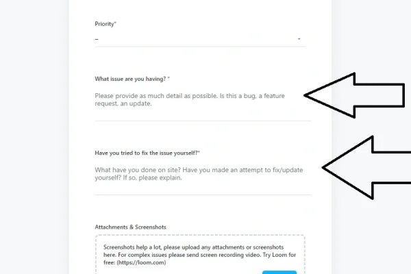 support ticket how-to screenshot sage