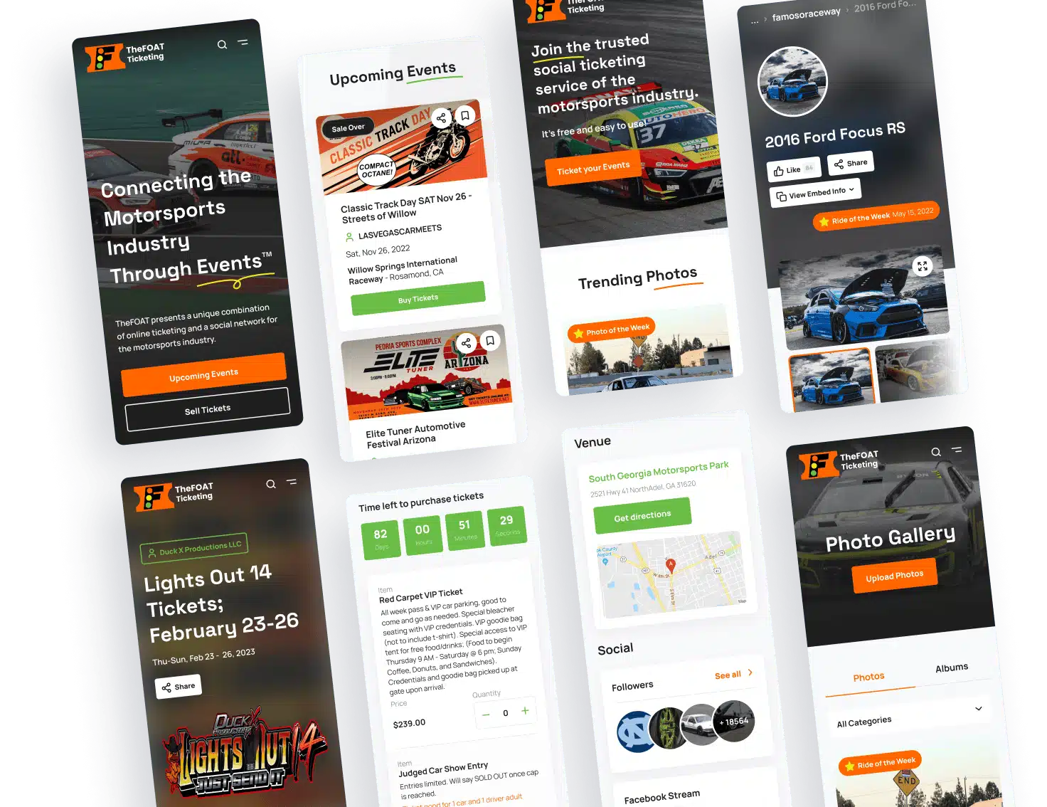 The foat web design portfolio mobile mockup