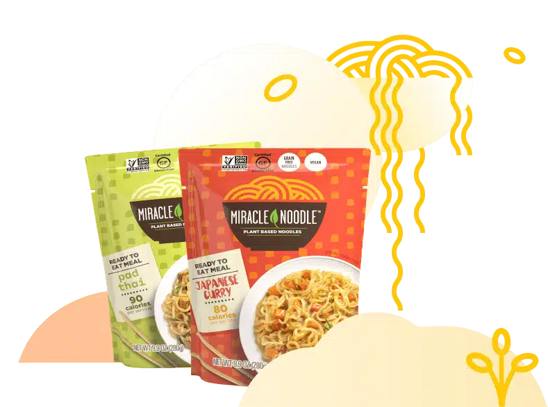 Miracle Noodle website design product layout sample