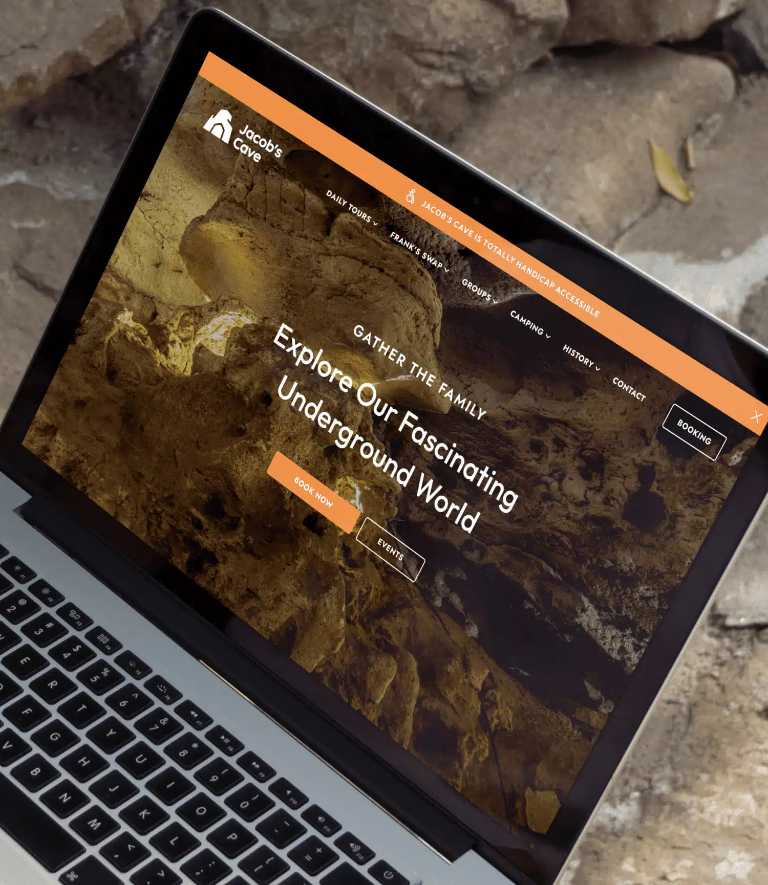 web design portfolio Jacobs cave