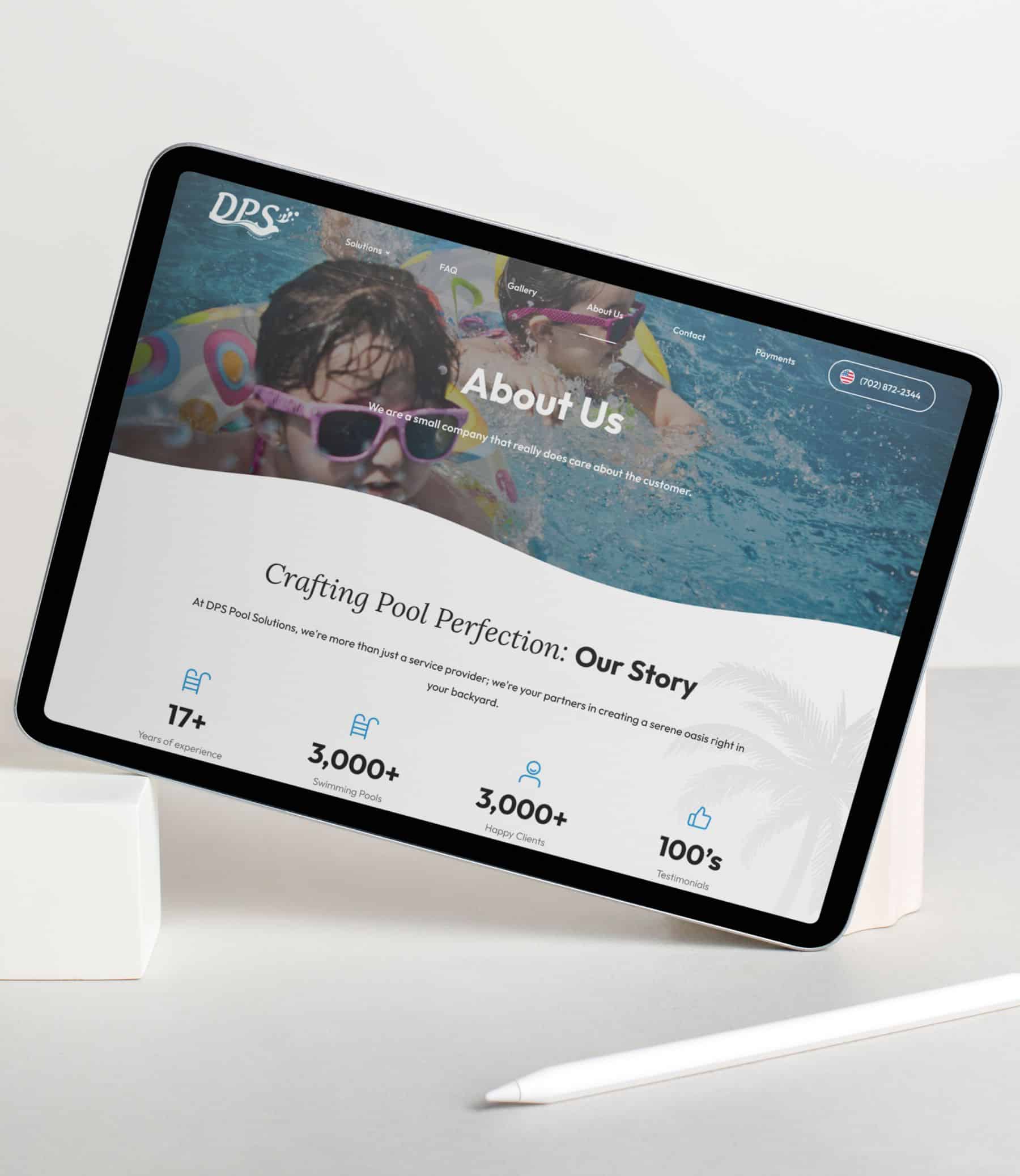 DPS Solutions | Dependable Pool Solutions Website Rebrand Project