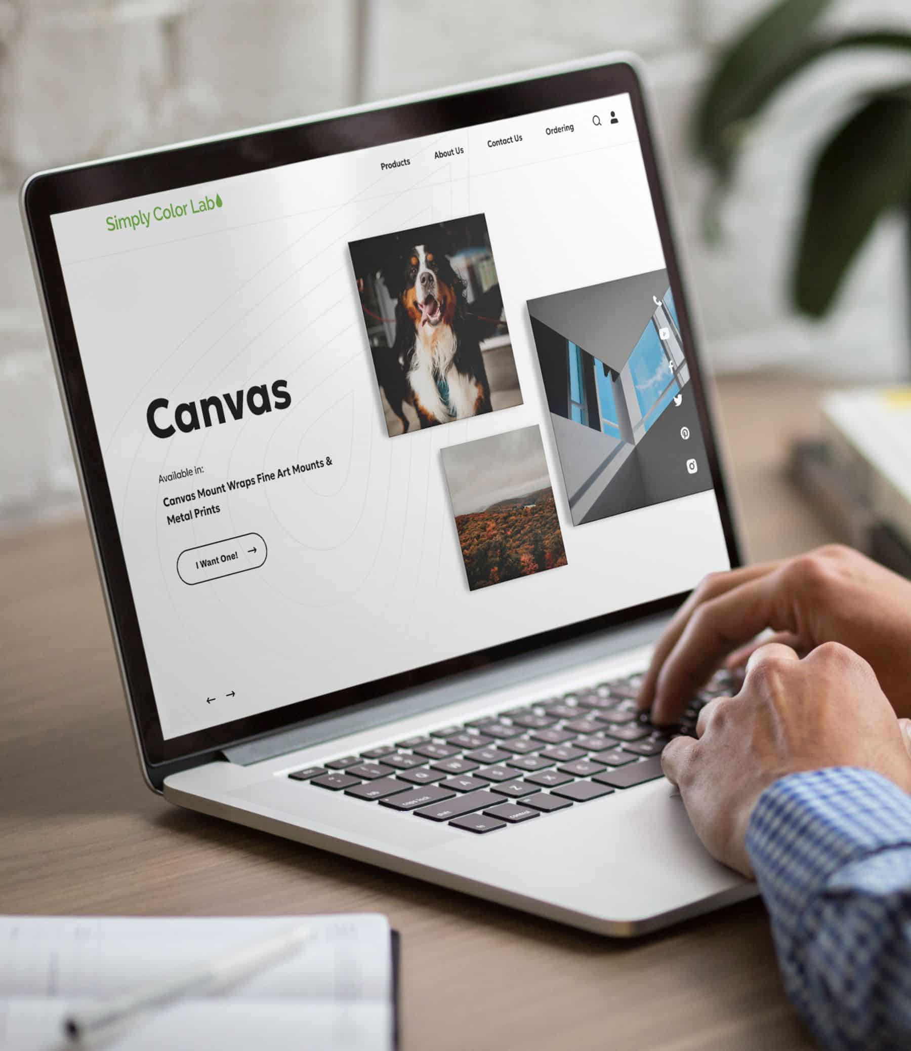 Simpy Color Lab, website redesign project