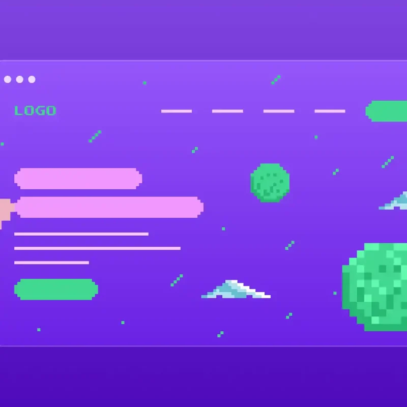 Cool pixel art featuring a red headed woman and a modern African man.