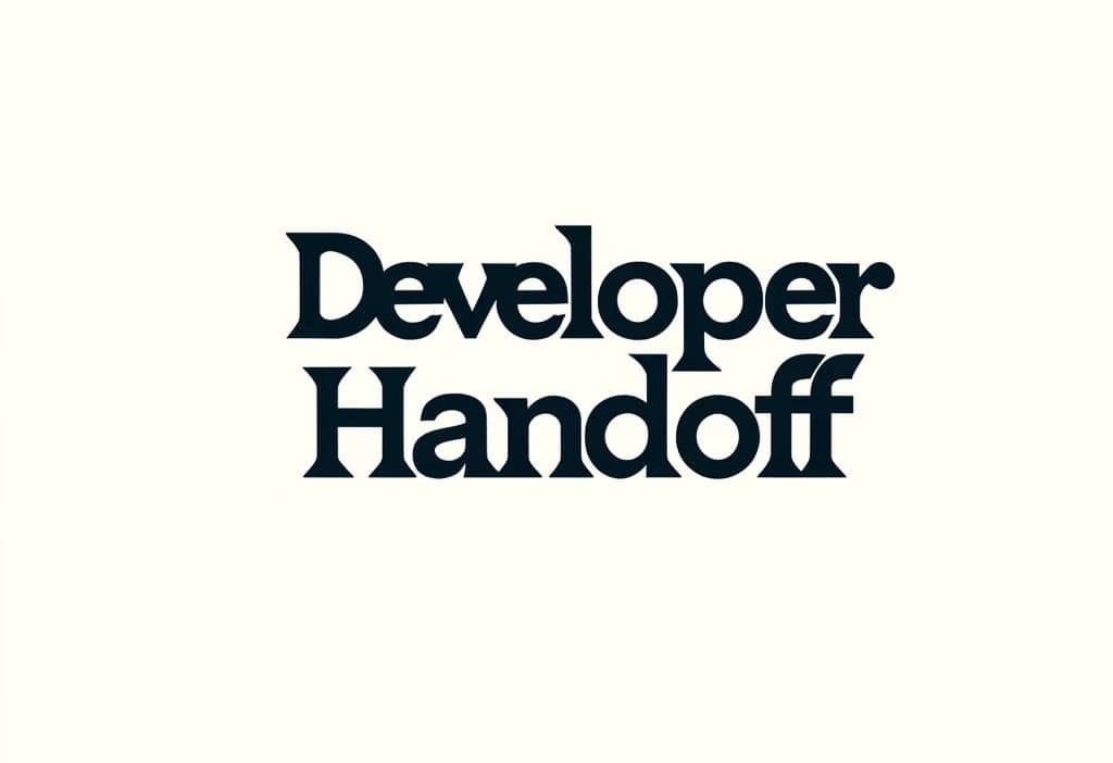 Image symbolizing developer handoff in a UX design checklist.
