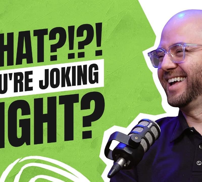a man with glasses and a microphone doing a podcast about the worst website hosting advice